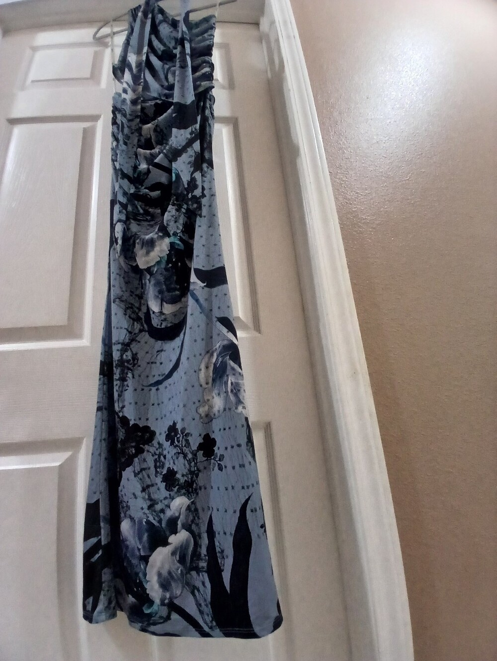 Blue Floral Maxi Dress
